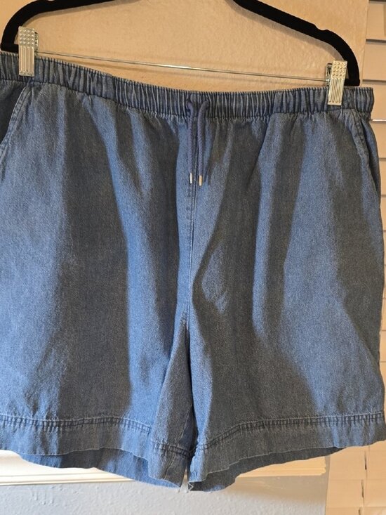 Pants - Women's Blue Shorts